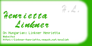 henrietta linkner business card